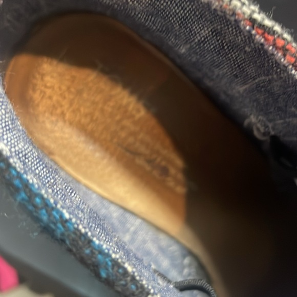 Toms Boots Womens Black Aztec Navajo Wedge Heel Lace Up Ankle Bootie, Sz 7 - Picture 5 of 6